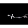 Transparent/Silver Baptism Baby Bracelet 10th Rosary Style ROSARY 12
