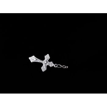 White/Silver Baptism Baby Bracelet 10th Rosary Style ROSARY 22