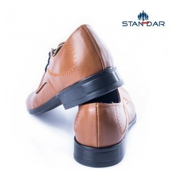 Brown Leather Boys Holy Communion/Special Occasion Shoes BSH09