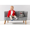 White/Red/Beige Baby Boy Special Occasion Outfit Style A008