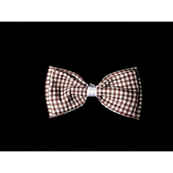 Brown Chequered Baby Boy Christening/Baptism Bow Tie Style WM008 BROWN Brown Chequered Baby Boy Christening/Baptism Bow Tie Style WM008 BROWN