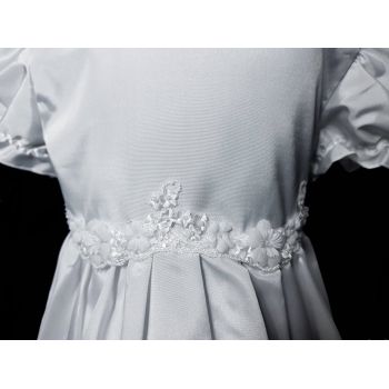 Short Sleeves Christening Baby Girl Dress style ANN BIS