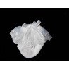 White Baby Girl Christening/Special Occasion Socks with ROSE Frill
