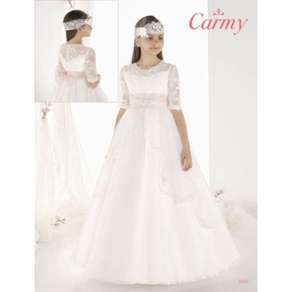 Stunning Ivory First Holy Communion Dress Style 9505 Stunning Ivory First Holy Communion Dress Style 9505