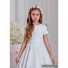 Elegant Satin Handmade First Holy Communion Dress Style MARLENE