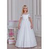 Handmade Floral First Holy Communion Dress Style HELEN