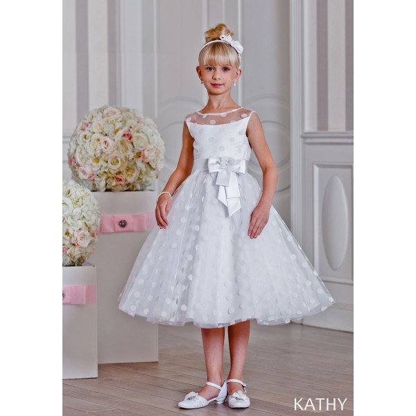 Unusual First Holy Communion Ballet Length Dress Style KATHY Unusual First Holy Communion Ballet Length Dress Style KATHY