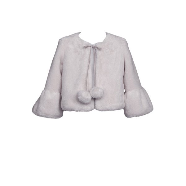 Gray Faux Fur Bolero Style 36/B/J17 Gray Faux Fur Bolero Style 36/B/J17