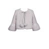 Gray Faux Fur Bolero Style 36/B/J17