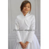 White Satin First Holy Communion Bolero Style CB014