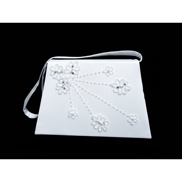 White First Holy Communion Handbag Style CB042