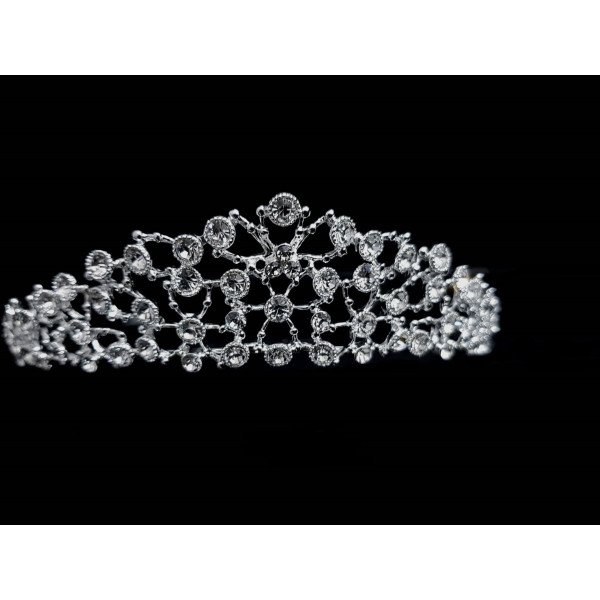 Silver First Holy Communion Tiara by Little People Style 5279 Silver First Holy Communion Tiara by Little People Style 5279