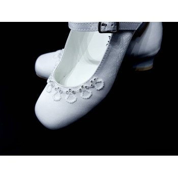 Satin First Holy Communion Shoes Style 5817