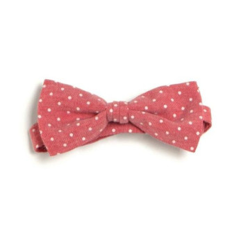 Light Red Polka Dots Holy Communion/Special Occasion Bow Style 10-08009D