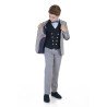 2 Piece Elegant Grey/Navy First Holy Communion/Special Occasion Suit Style 10-03032