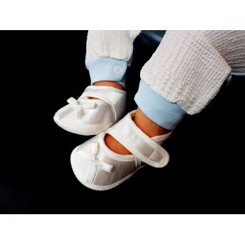 Ivory/Blue 3 Pcs Baby Boy Grow Set Style 05187