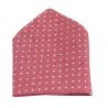 Light Red Polka Dots Holy Communion/Special Occasion Handkerchief Style 10-08010D