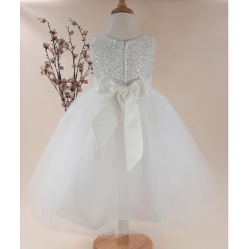 Ivory Seeva flower girl /Christening dress Style pc1025