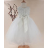 Ivory Seeva flower girl /Christening dress Style pc1025