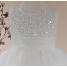 Ivory Seeva flower girl /Christening dress Style pc1025