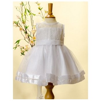 Sevva Lace Honey Christening /Flower Girl Dress in White