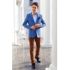 Blue Checkered Confirmation/Special Occasion Jacket Style PESARA 4