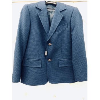 Navy Checkered First Holy Communion/Special Occasion Jacket Style SEAN