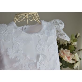 White Christening Baby Girl Dress Style GAYA