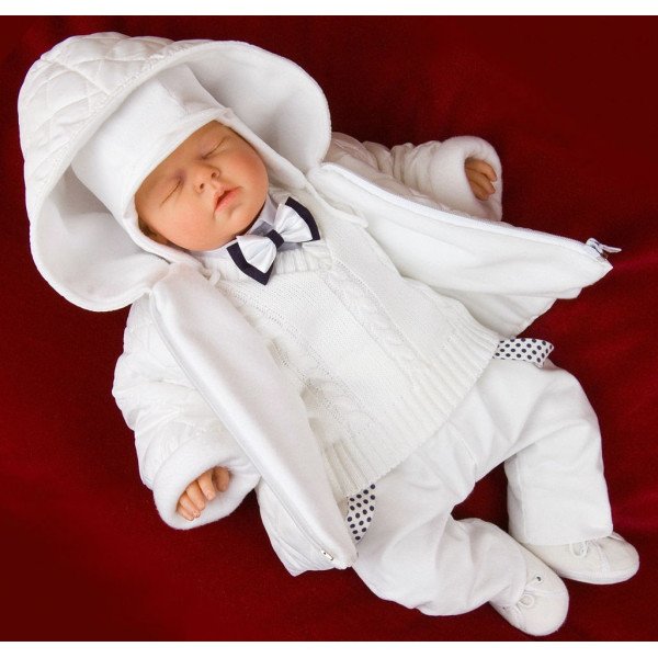 7 Pcs Christening Suit&Jacket Vito Bis 7 Pcs Christening Suit&Jacket Vito Bis