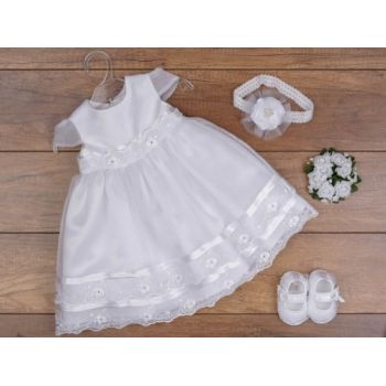 Beautiful Christening Dress&Headband Julia