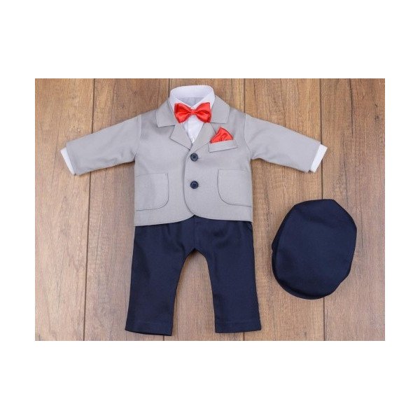 5 Pcs Christening Suit& Jacket Pavlo 5 Pcs Christening Suit& Jacket Pavlo
