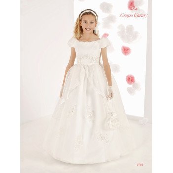 Handmade Elegant Ivory First Holy Communion Dress Style 9723