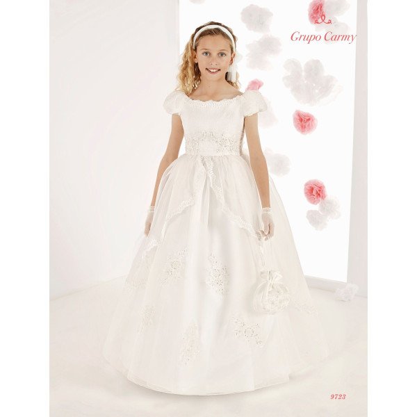 Handmade Elegant Ivory First Holy Communion Dress Style 9723