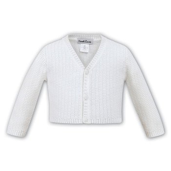 Sarah Louise Ivory Baby Boy Christening Cardigan Style 006791