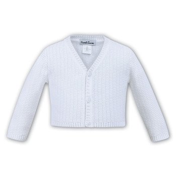 Sarah Louise White Baby Boy Christening Cardigan Style 006791