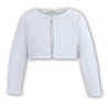 SARAH LOUISE WHITE BABY GIRL CHRISTENING CARDIGAN STYLE 006700