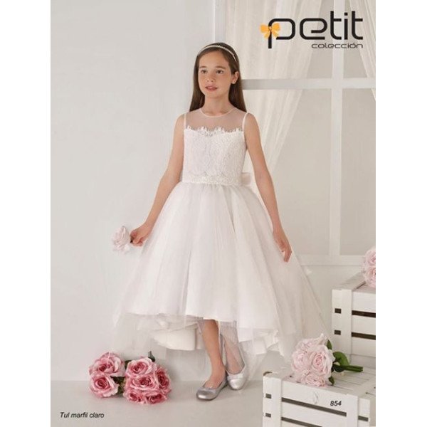 Handmade Elegant Ivory First Holy Communion Dress Style 854