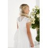 Handmade Ivory First Holy Communion Ballerina Length Dress Style 8715