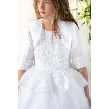 Handmade White First Holy Communion Dress Style T-844