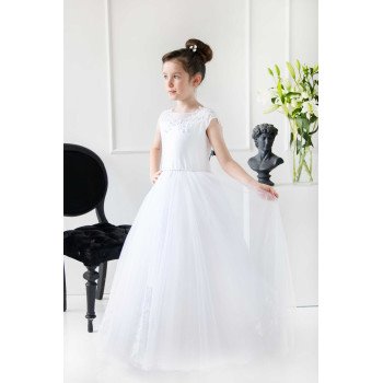 Handmade White First Holy Communion Dress Style RACHELA