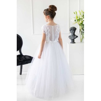 Handmade White First Holy Communion Dress Style RACHELA