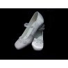White Satin First Holy Communion Shoes Style 5806