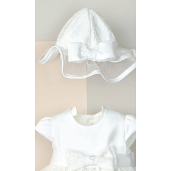 Baby Girl Ivory Christening Bonnet Style 512020S