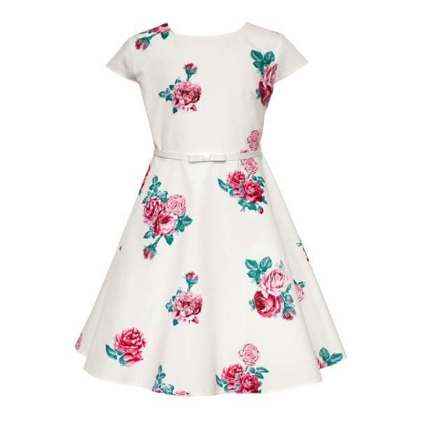 Ivory/Pink Confirmation Dress Style 36B/SM/20 Ivory/Pink Confirmation Dress Style 36B/SM/20