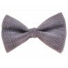 GREY CHECKERED FIRST HOLY COMMUNION/SPECIAL OCCASION BOW TIE STYLE 10-08015D