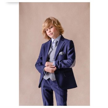 Navy Blue Two Piece First Holy Communion/ Confirmation Suit - 10-03036