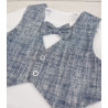 NAVY/WHITE HANDMADE BABY BOY CHRISTENING OUTFIT STYLE CHRIS