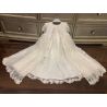 TETER WARM HANDMADE BABY GIRL IVORY CHRISTENING GOWN STYLE B115