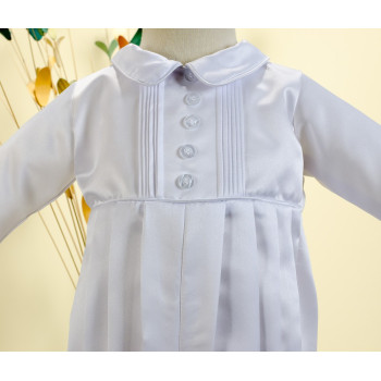 BOYS SEVVA IVORY CHRISTENING ROMPER SUIT STYLE MICHAEL