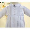 BOYS SEVVA IVORY CHRISTENING ROMPER SUIT STYLE MICHAEL